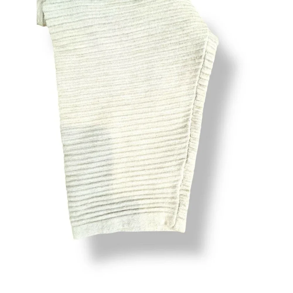 Tahari Women’s Sweater‎ XL Beige Ribbed Turtleneck Pullover Black Stitch Detail - Picture 6 of 16